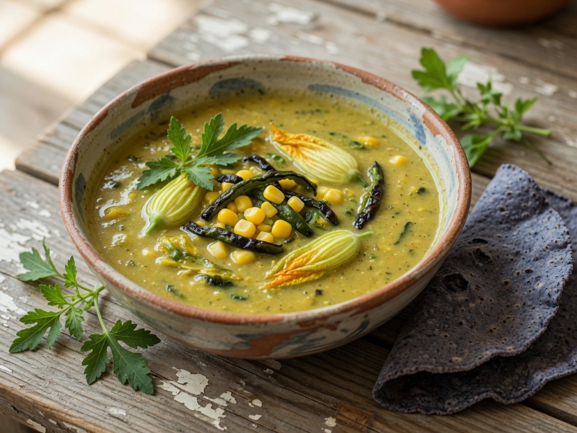 Sopa de flor de calabaza